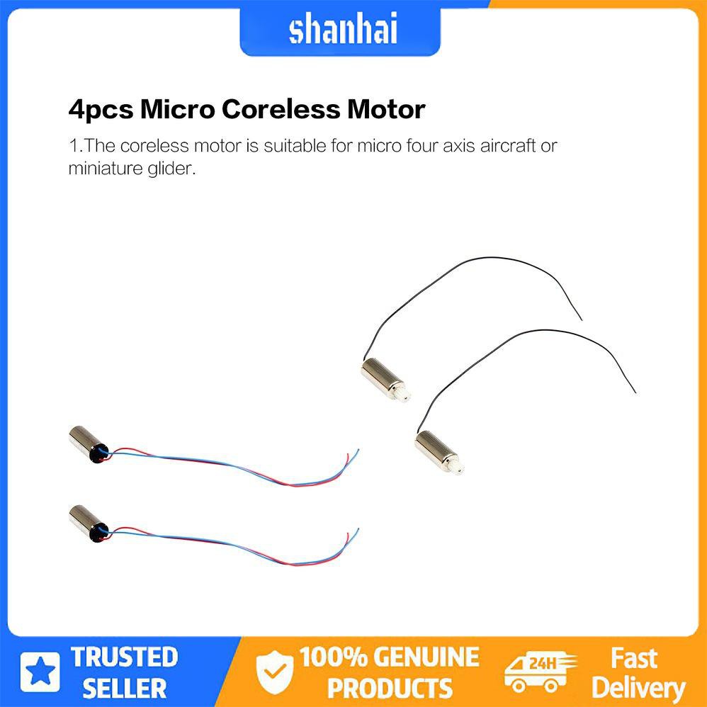 4 cái / bộ Micro Coreless Motor 716 cho KY101 HJ14 LF608 S28 RC Drone Quadcopter