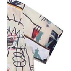 Áo Sơ Mi Tay Ngắn In Hình WACKO MARIA Graffiti Plus Size Cho Nam Nữ