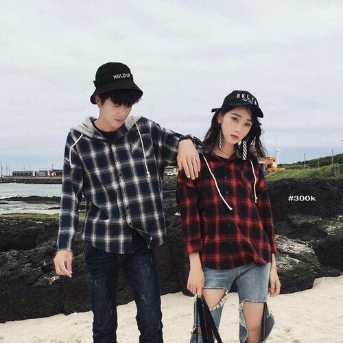 &lt;FREE SHIP&gt; Áo khoát sơ mi caro unisex vải kate chất dày dặn, thoáng mát y ảnh (ksminon)