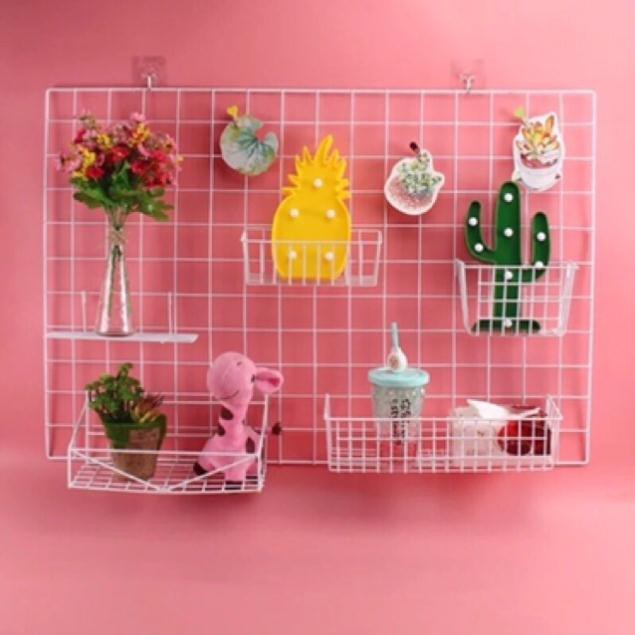 🎈TẶNG ĐINH TREO 🎀 LƯỚI SẮT / THÉP TĨNH ĐIỆN DECOR NHÀ CỬA, TRANG TRÍ PHÒNG NGỦ, TREO HÌNH ẢNH SIÊU XINH ĐỦ KÍCH THƯỚC