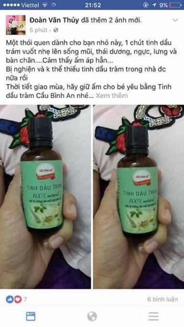 Tinh dầu tràm 50ml Cầu Bình An