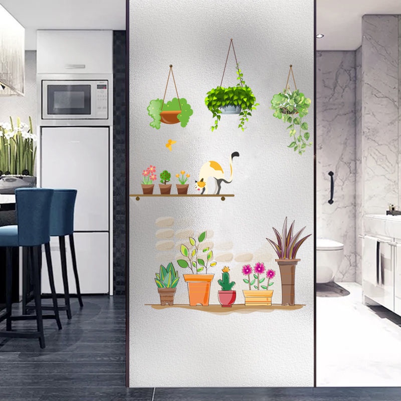 Miếng Dán Cửa Kính Mặt Nhám Mờ Chống Nhìn Trộm Cho Phòng Ngủ/Phòng Tắm