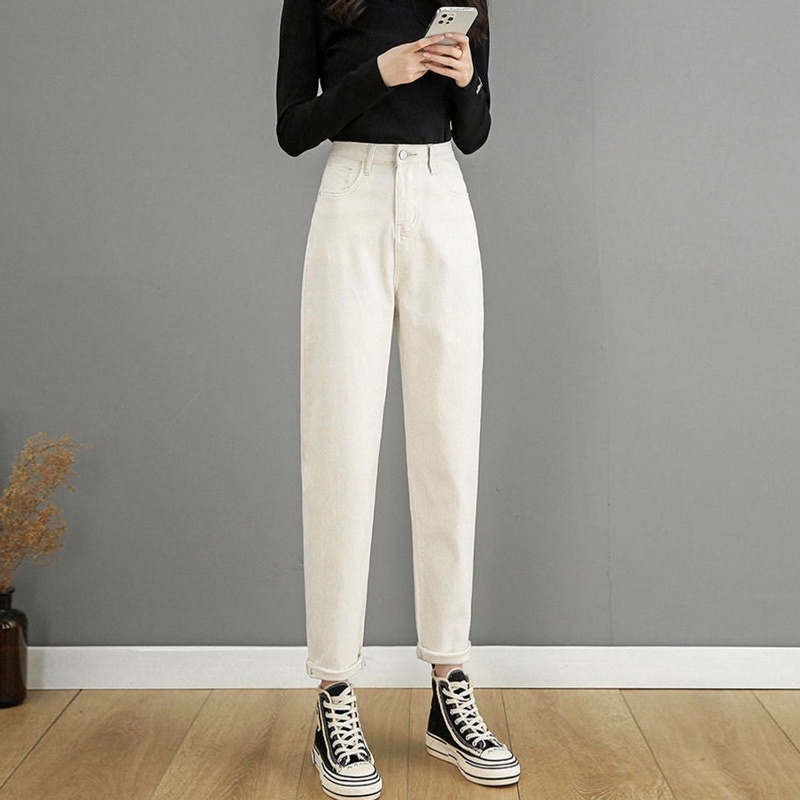 Quần jeans nữ dáng baggy hàng Quảng Châu mới 2022 (mã #801)