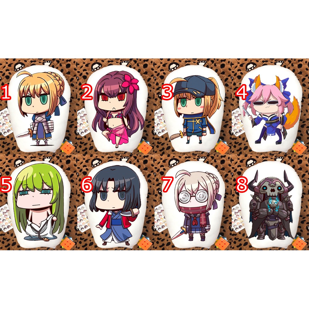 Gối ôm gối ngủ chibi in 2 mặt fate grand order