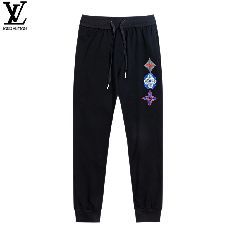 LV Quần Dài Chất Liệu Vải Cotton Có Thêu Hoạ Tiết Đơn Giản | BigBuy360 - bigbuy360.vn