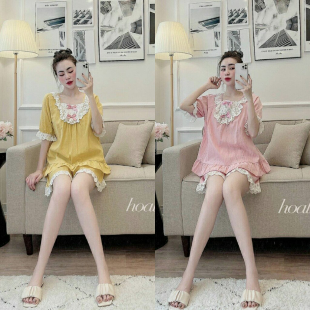 Đồ Bộ Bầu KE2051 Thời Trang Mặc Nhà Mùa Hè Siêu Mát