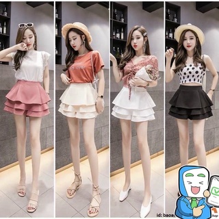 Chân váy 3 tầng có quần_ảnh thật HOT