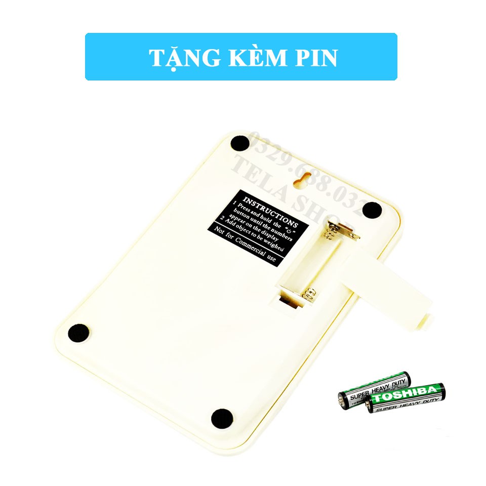 [BH 1 ĐỔI 1] Cân Điện Tử Mini 3kg WH B07 Chính Hãng Dùng Làm Bánh Tela Shop