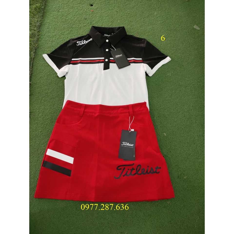 Set chân váy và áo golf nữ thời trang Titleist thể thao cao cấp shop GOLF PRO AV003