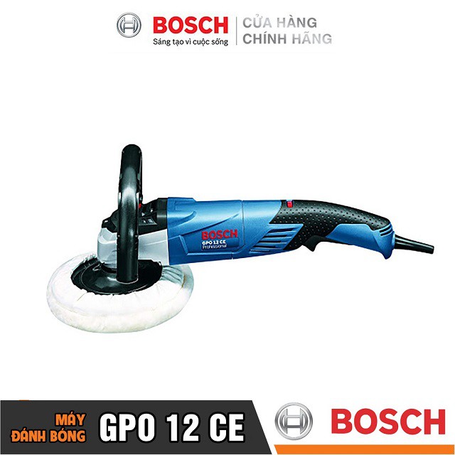 [CHÍNH HÃNG] Máy Đánh Bóng Cầm Tay Bosch GPO 12 CE (180MM-1250W), Giá Đại Lý Cấp 1, Bảo Hành Tại Các TTBH Toàn Quốc