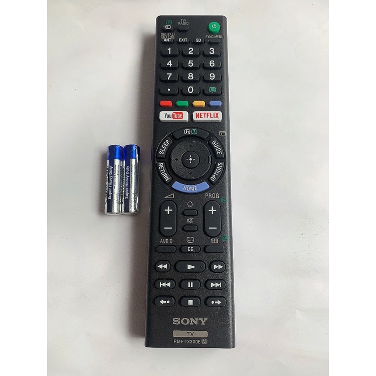 Remote điều khiển tivi 4K Sony RMT-TX300P TX300E 100% mới và chính hãng, dùng thay thế tất cả TV SONY