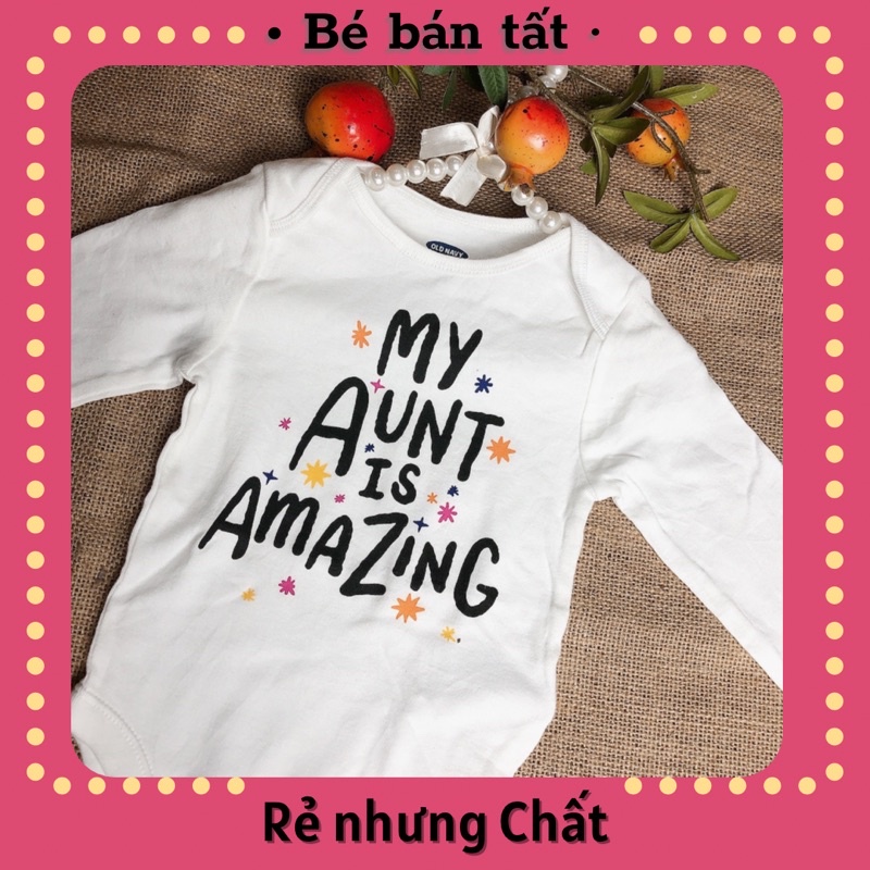 Bodysuit/Bodychip/ Áo liền thân dài tay Old Navy- My aunt is amazing