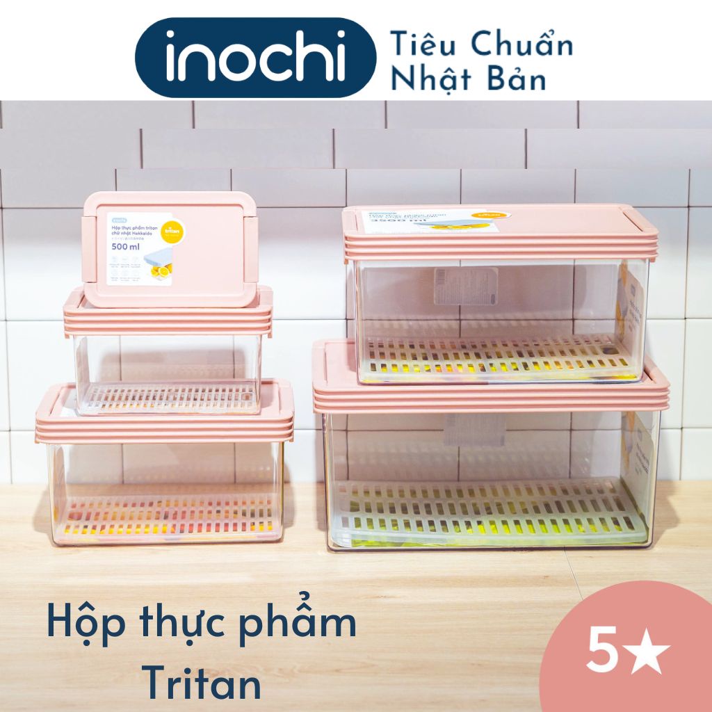 Hộp Đựng Thực Phẩm Tritan, Hộp Tritan Inochi Chịu Nhiệt Tốt, Không BPA