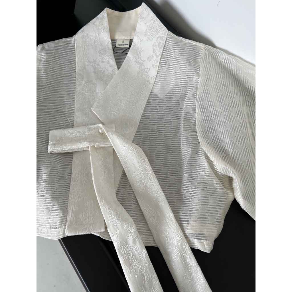 Áo Hanbok DoDo Xinh Xịn tặng kèm áo 2s đen