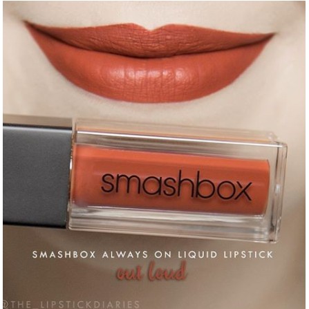 Son Smashbox liquid lipstick màu outloud