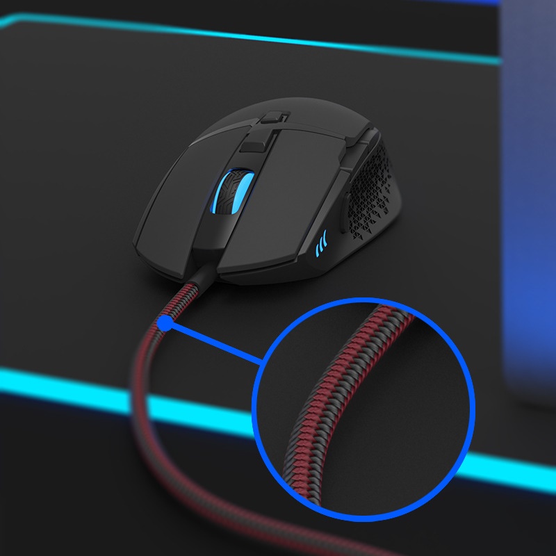 Chuột LED RGB 6400DPI Gaming Mouse Lenovo M106