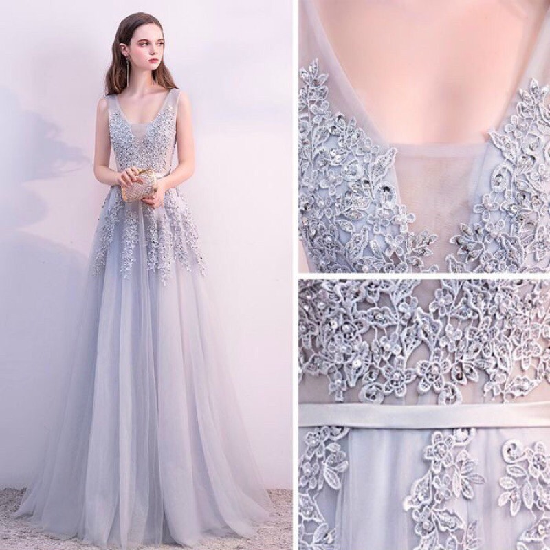 đầm dài phối hoa