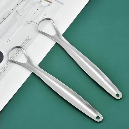 Dụng cụ vệ sinh lưỡi cao cấp, cạo lưỡi sạch, nạo lưỡi bằng inox cho người lớn, hơi thở bớt hôi 100%