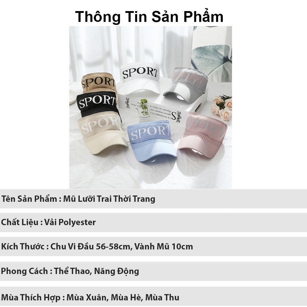 Mũ lưỡi trai thời trang KOMI nón kết lưỡi trai nam nữ nửa đầu phong cách thể thao