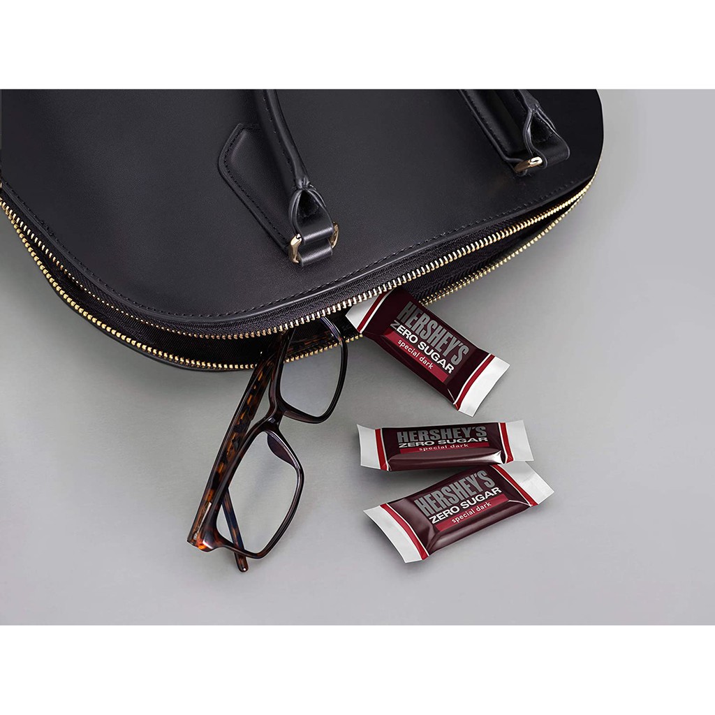 Hạn sử dụng 31/8/2023 Kẹo Chocolate Hershey's không đường ăn kiêng Mỹ gói 85g/ Sugar Free, USA