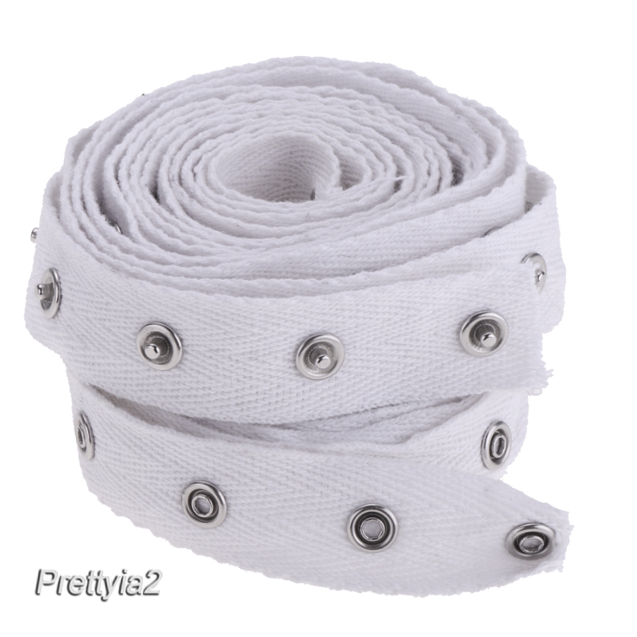 Snap Silver Metal Buttons Tape white 2yds Pressure Popper Stud Snap Fastener