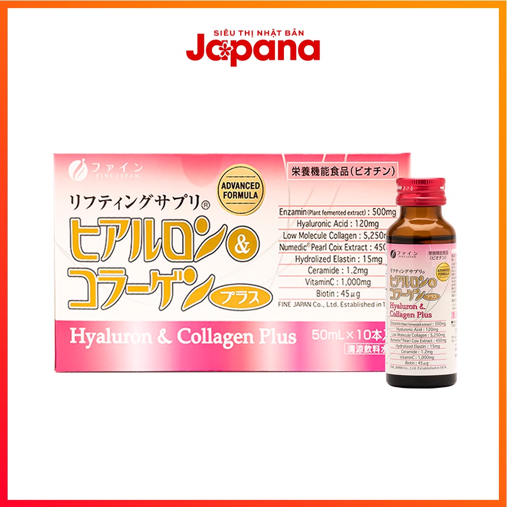 Nước uống Collagen & Hyaluron Fine Japan Plus 5.250mg