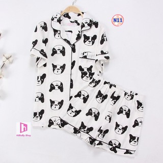 Bộ Pijama Thô Đũi Nhật Mặc Hè Cực Mát N