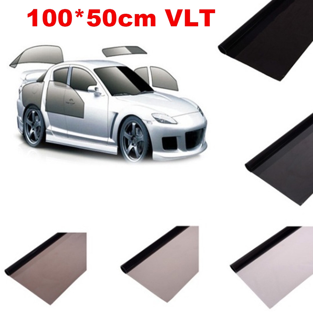 Miếng dán trang trí cách nhiệt cho cửa sổ xe ô tô kích thước 50*100cm 25%VLT