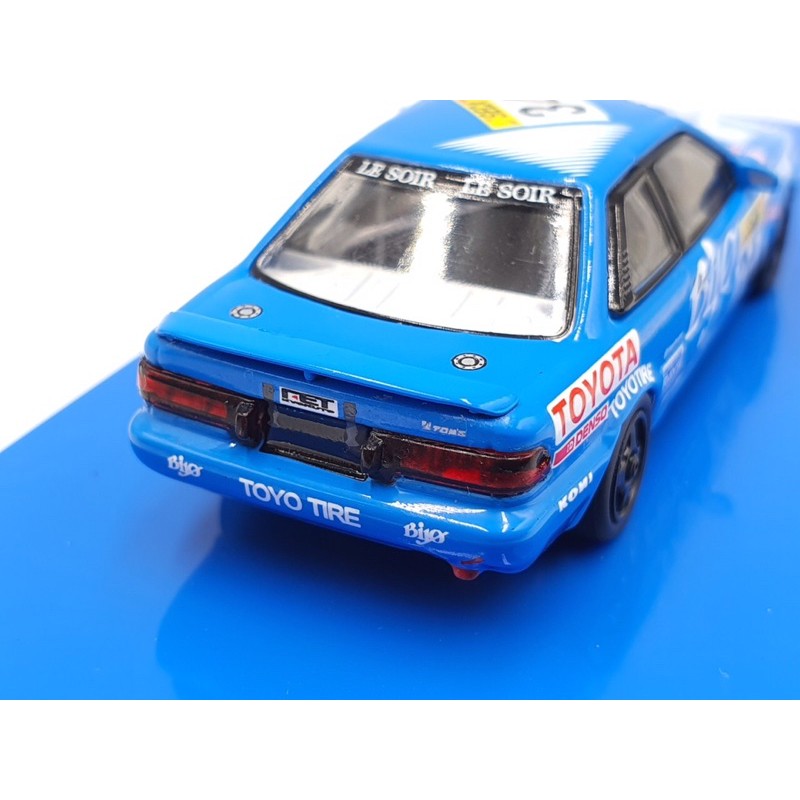 Xe Mô Hình Toyota Corolla Levin AE92 SPA 24 Hours 1989 Tỉ lệ 1:64 Hãng sản xuất Tarmac Works ( Xanh )