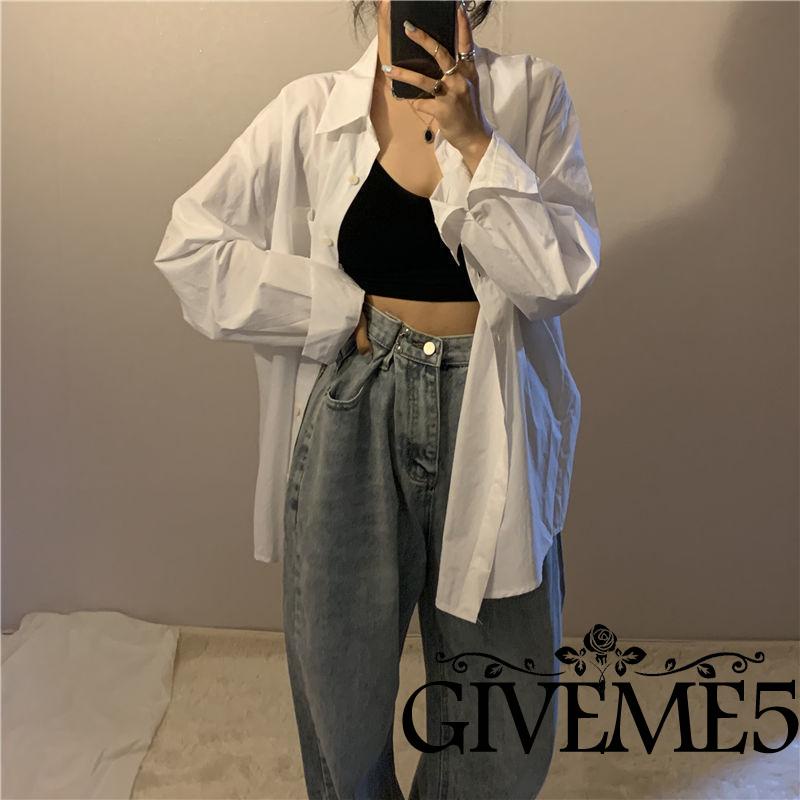 Áo sơ mi nữ tay dài cổ bẻ màu sắc nữ tính thanh lịch