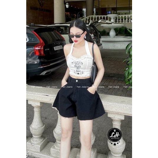Quần short nữ jean kiểu ống xoè chân váy