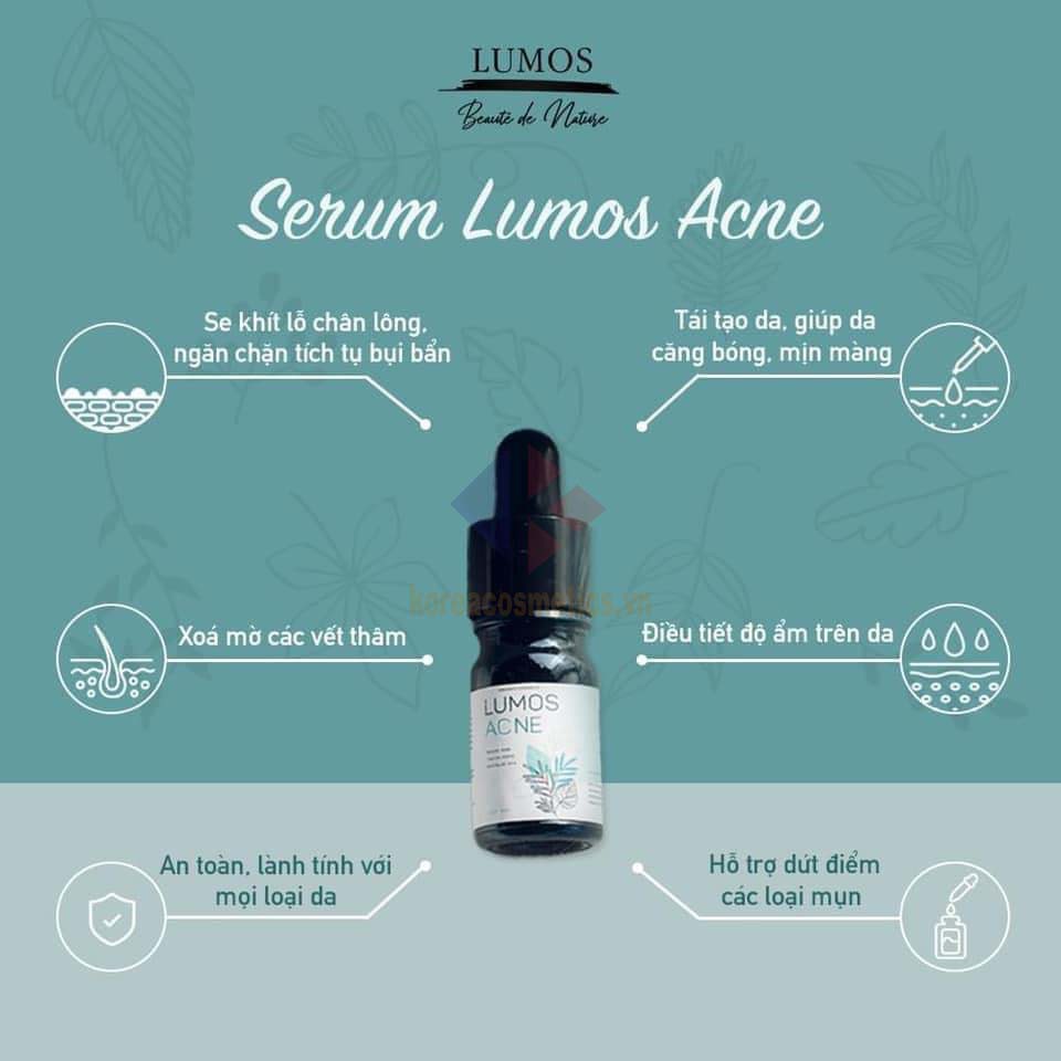 Serum Giảm Thâm Mụn Lumos Acne USA 5ml - Hàng Cao Cấp 100% Thiên Nhiên