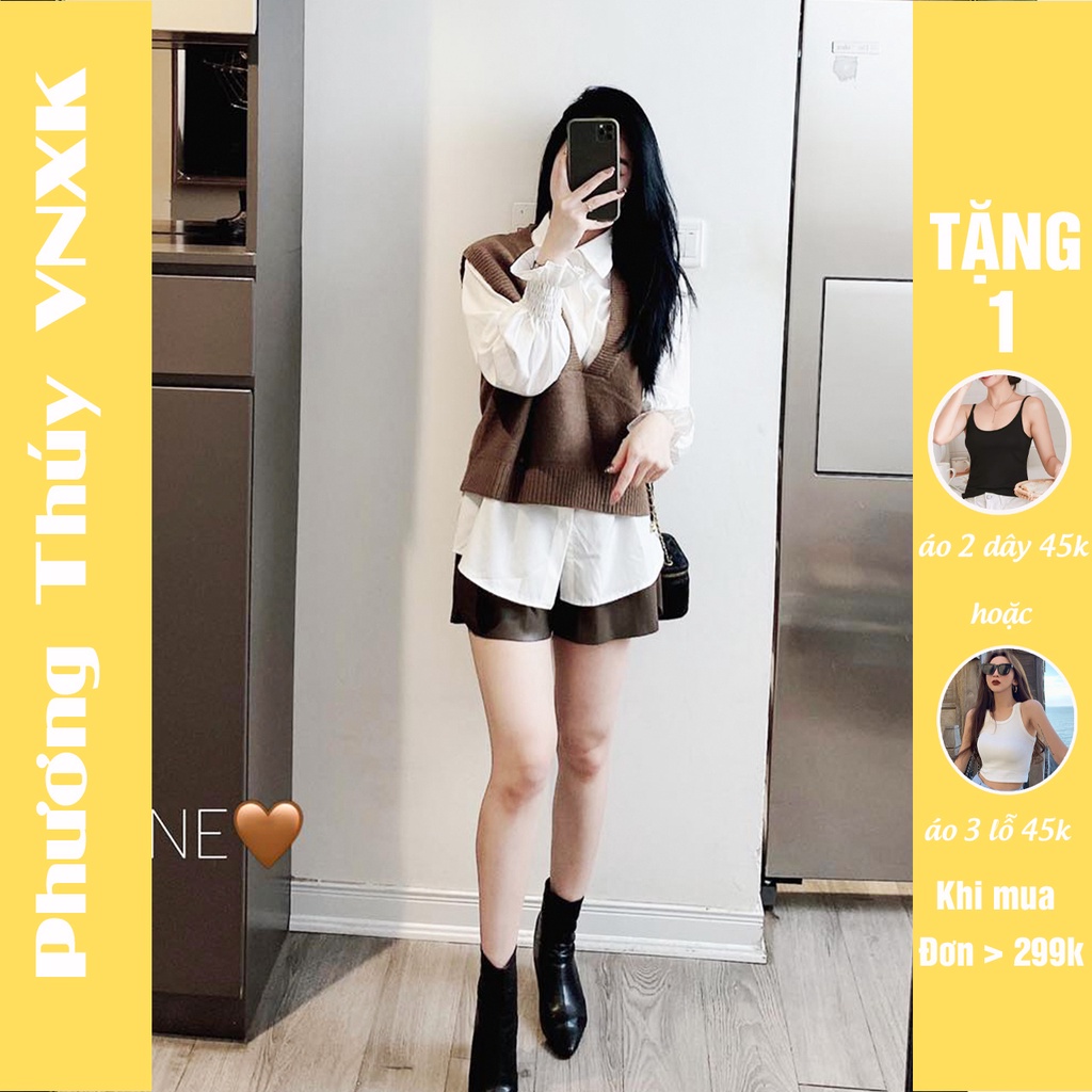 Áo sơ mi nữ PHƯƠNG THÚY VNXK cao cấp - áo sơ mi trắng nữ dáng basic dễ phối đồ phong cách Hàn Quốc | BigBuy360 - bigbuy360.vn