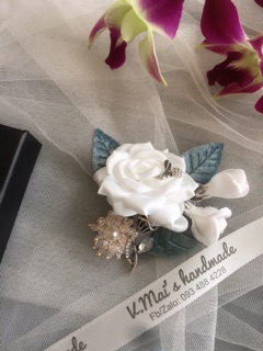 HOA CAI AO HANDMADE - Cành hồng