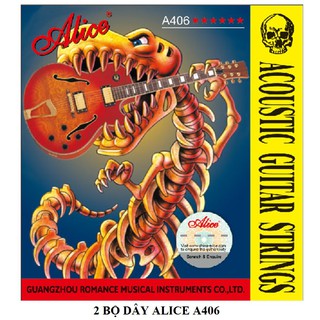 2 Bộ dây đàn Guitar Acoustic Alice A406