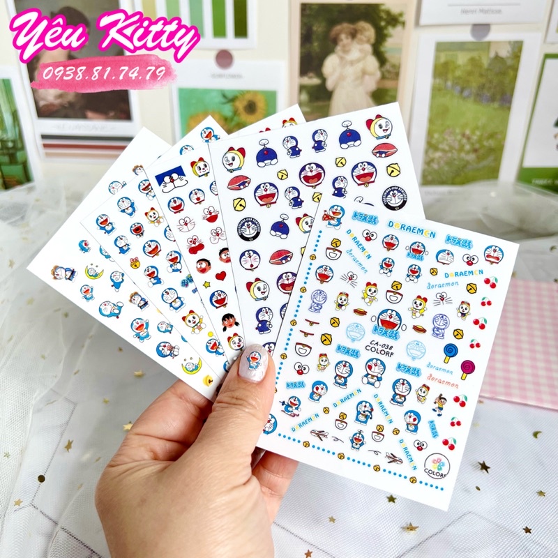 STICKER NAIL DÁN MÓNG DORAEMON