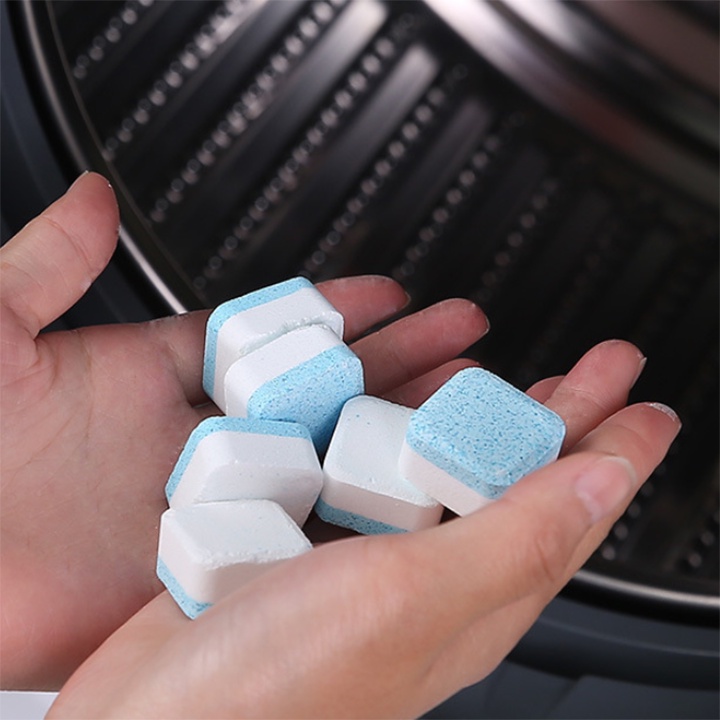 Viên tẩy lồng máy giặt hongkong_store sieure888 Viên tẩy lồng máy giặt làm sạch tiện dụng