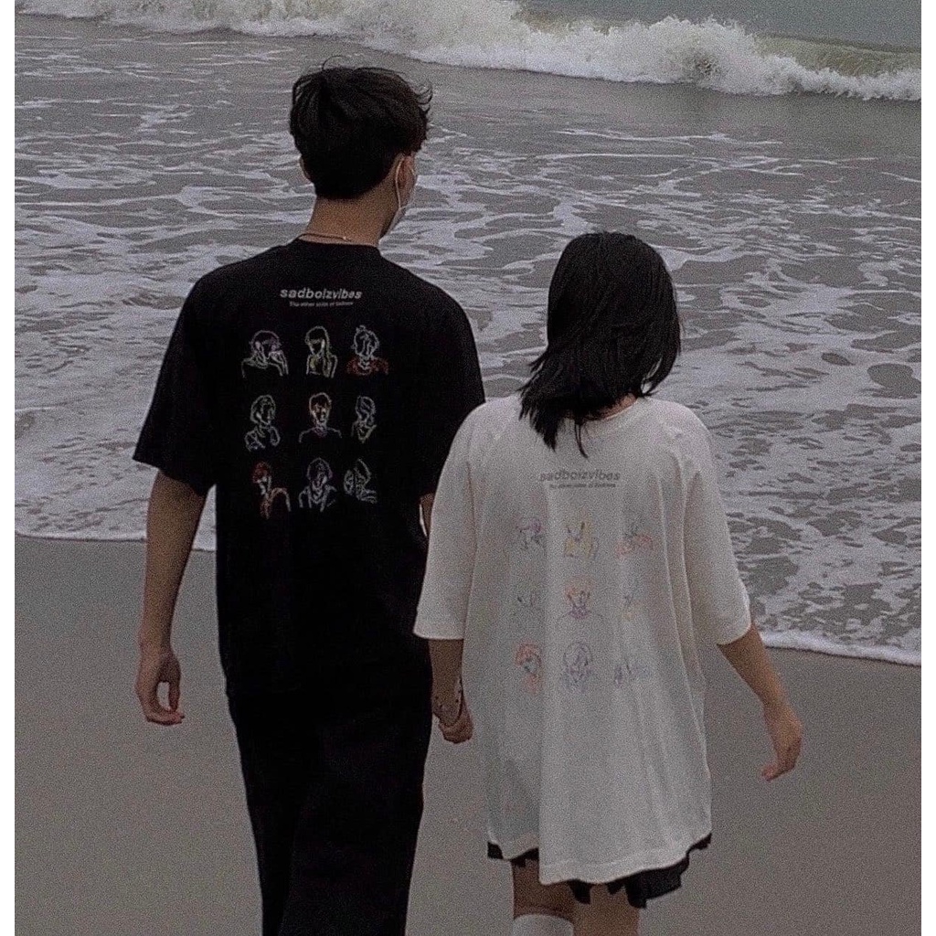 Áo Thun In Hình Nhiều Người - Áo thun tay lỡ form rộng Unisex 38-65kg Nam Nữ  [VIDEO+ẢNH THẬT]