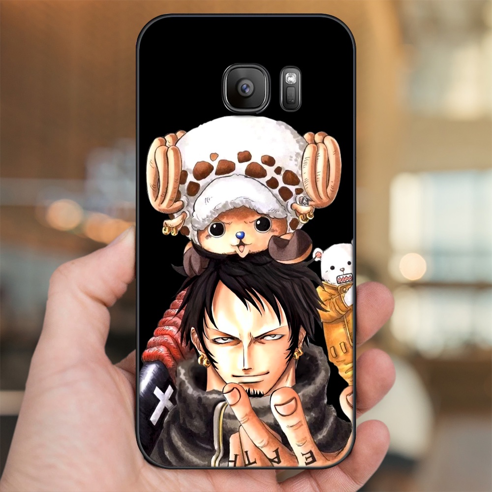 Ốp lưng Samsung S6, S6 Edge, S6 Edge Plus, S7, S7 Edge viền đen in hình Law One Piece