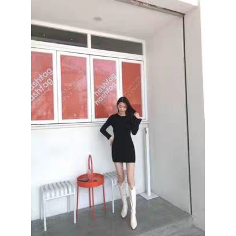 Bốt cao bồi mũi nhọn form ôm cao cấp hàng Quảng Châu kèm hình thật