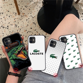 Ốp điện thoại mềm in logo Lacoste cho iPhone 12 Mini 11 Pro XR XS Max 39AS