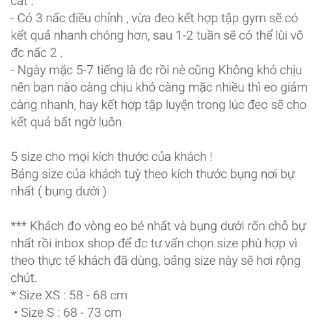Gen latex giảm bụng cao cấp( kèm hình thật)