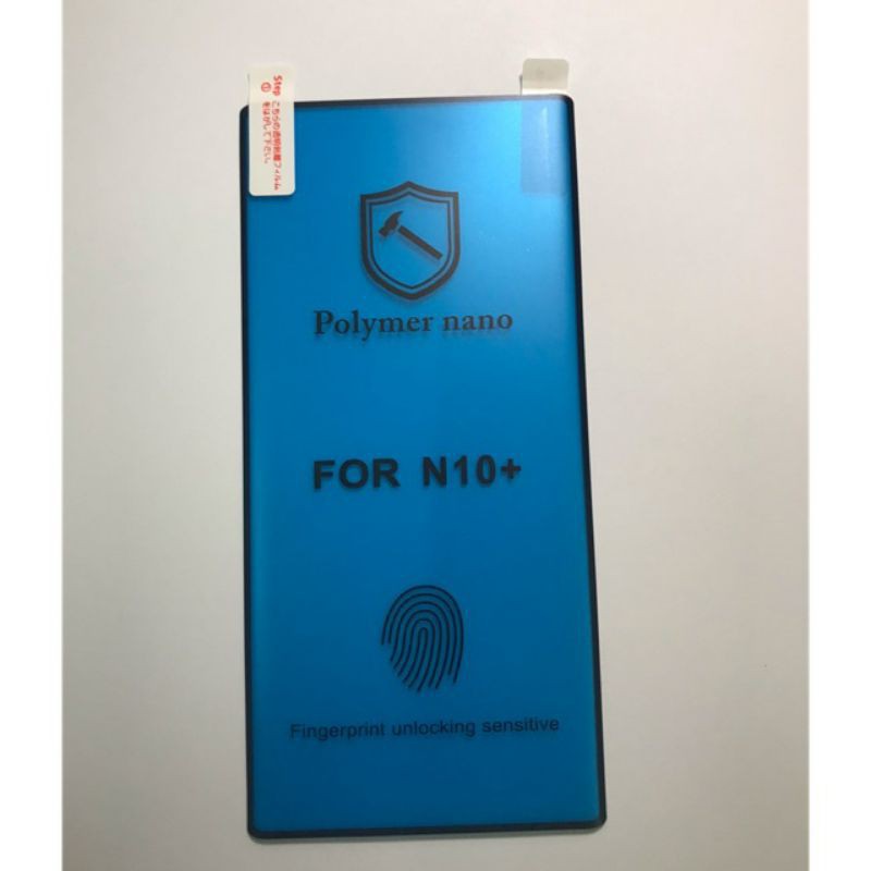 Miếng dán Dẻo Full màn Polymer Nano cho Samsung Galaxy Note 10, Note 10 Plus cong 3D dùng vân tay siêu tốt