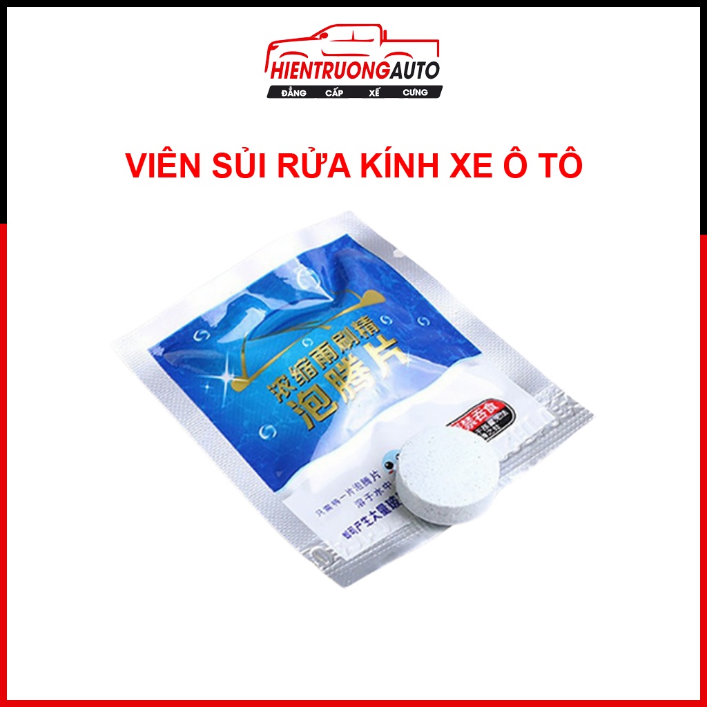Viên Sủi Rửa Kính Xe Ô Tô - Làm Sạch Kính Lái - Giúp Gạt Mưa Sạch Và Êm Hơn - HT18