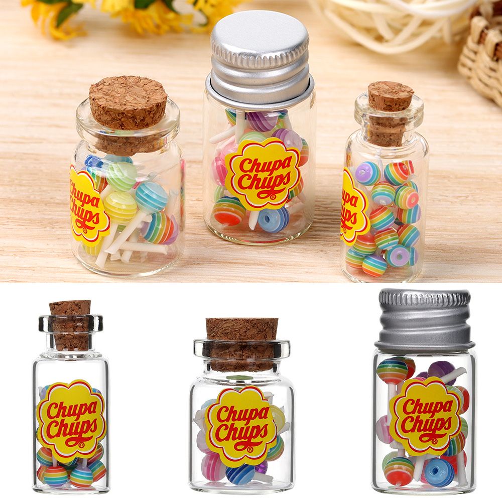 Lọ Kẹo Mút Mini Trang Trí Nhà Búp Bê tỉ lệ 1 / 12 xinh xắn