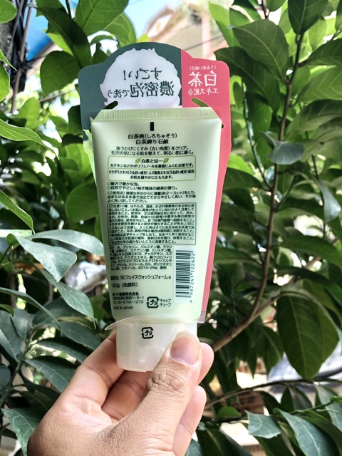 Sữa rửa mặt trà xanh Nhật Shirochasou Green Tea Foam cho da dầu mụn 120gam