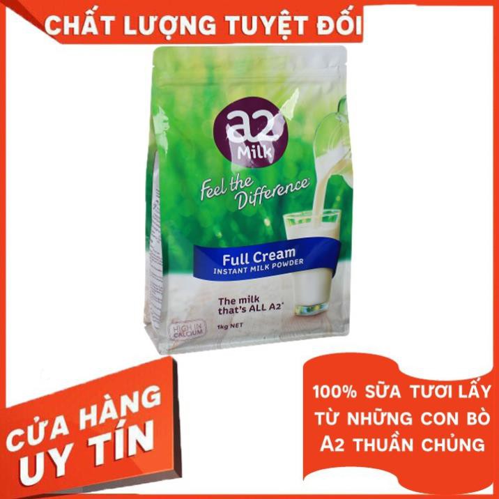 Sữa bột A2 Nguyên Kem 1kg úc dành cho trẻ em từ 1 tuổi trở lên đến người lớn tuổi, hương vị thơm ngon tự nhiên của sữa.