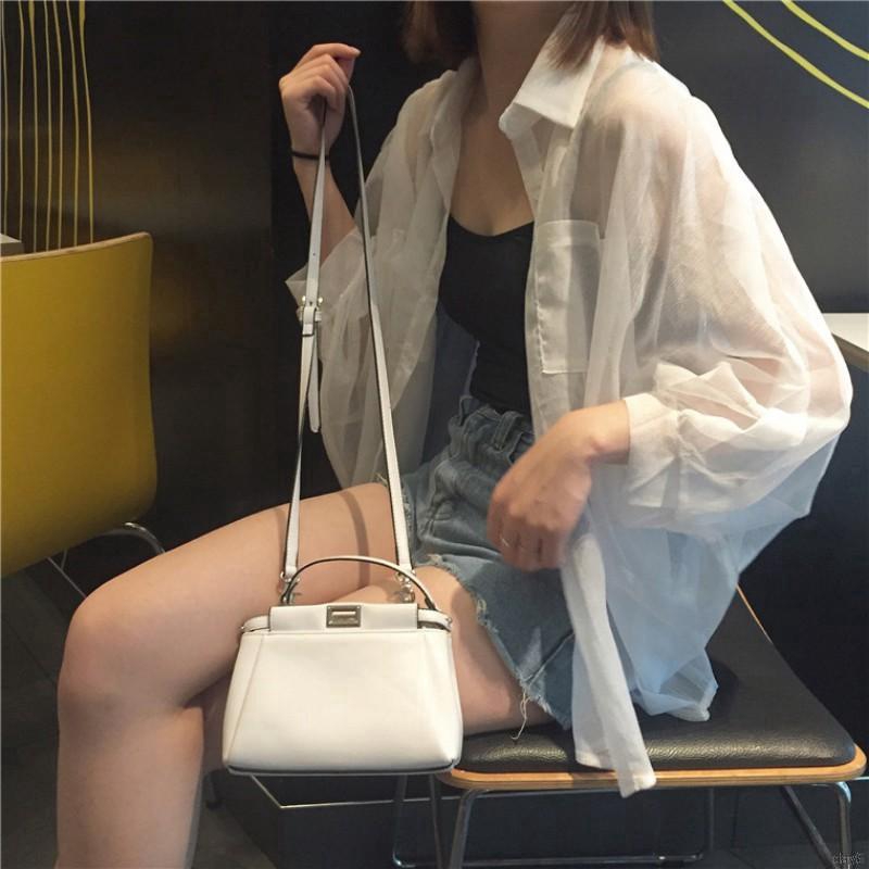 Áo khoác cardigan nữ dài tay chống nắng thời trang Hàn