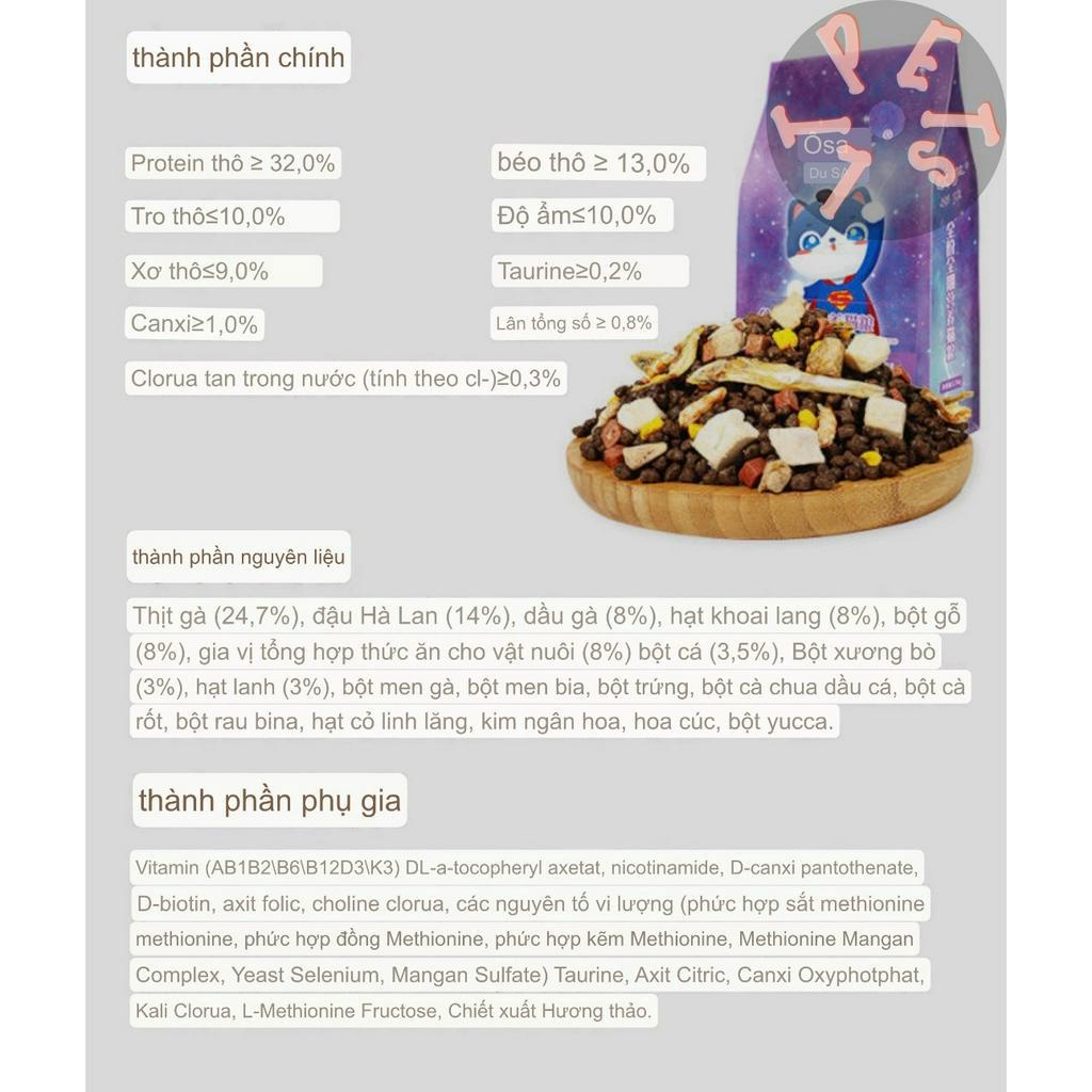 Thức ăn hạt cho mèo SUSA tiện lợi 2500gr - Bao bì mới