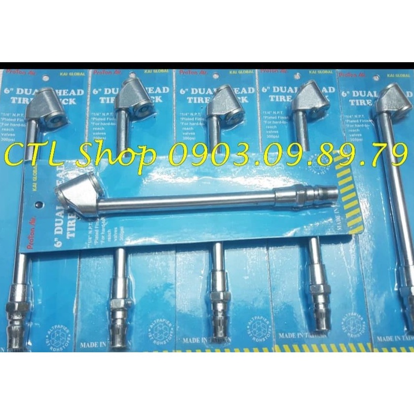 Đầu Bơm Hơi Dài 2 Đầu